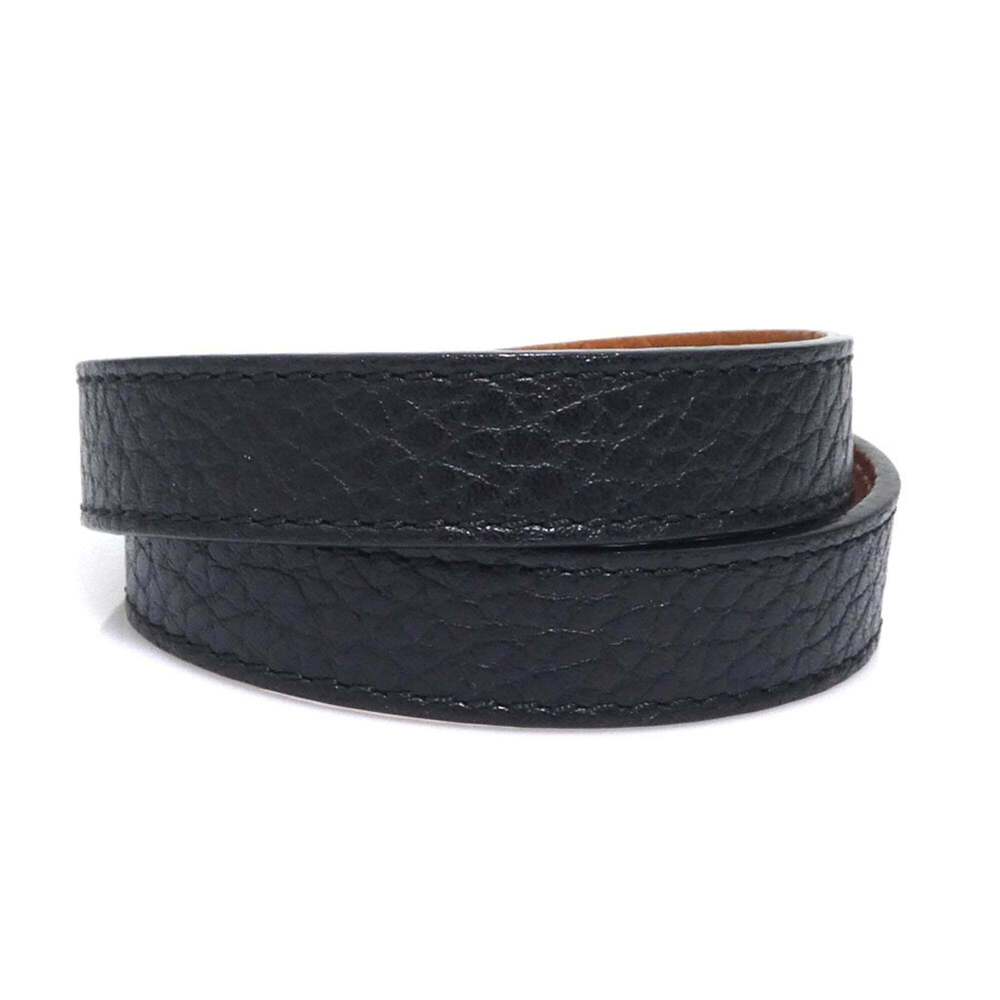 LOUIS VUITTON Black Leather Charm Bracelet - Picture 3 of 10